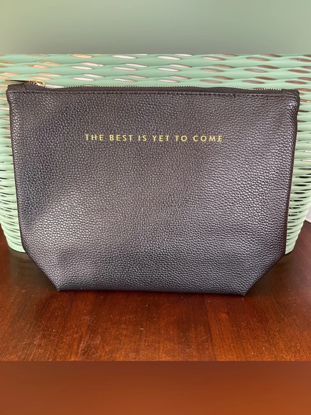 NWOT Sentiment Make Up Bag “The Best Is Yet To Come”